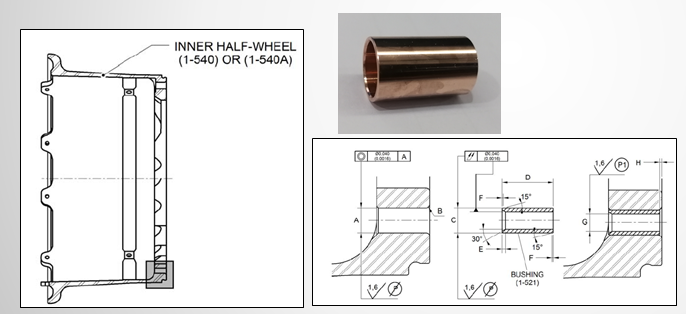 DOR2410 碳主輪內(nèi)輪轂加裝襯套修理方案
